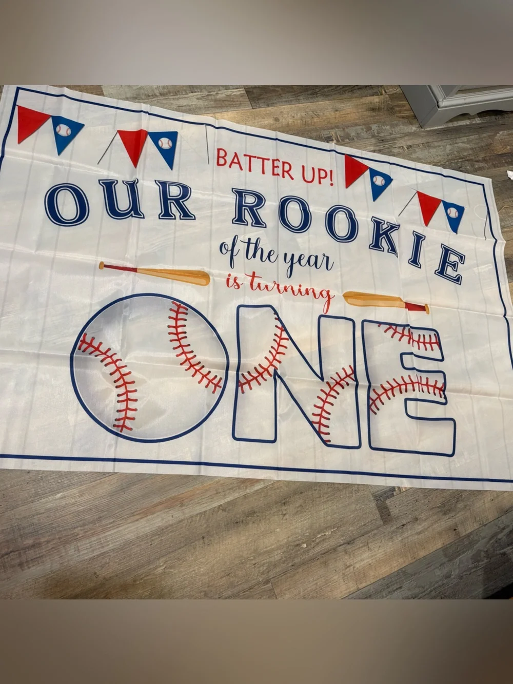 Kids Baseball-ONE Year old Themed Party Rookie Kit
